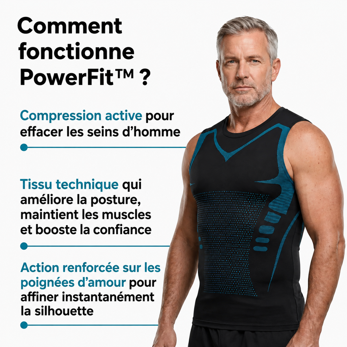 Powerfit™ | Débardeur de Compression Gainant